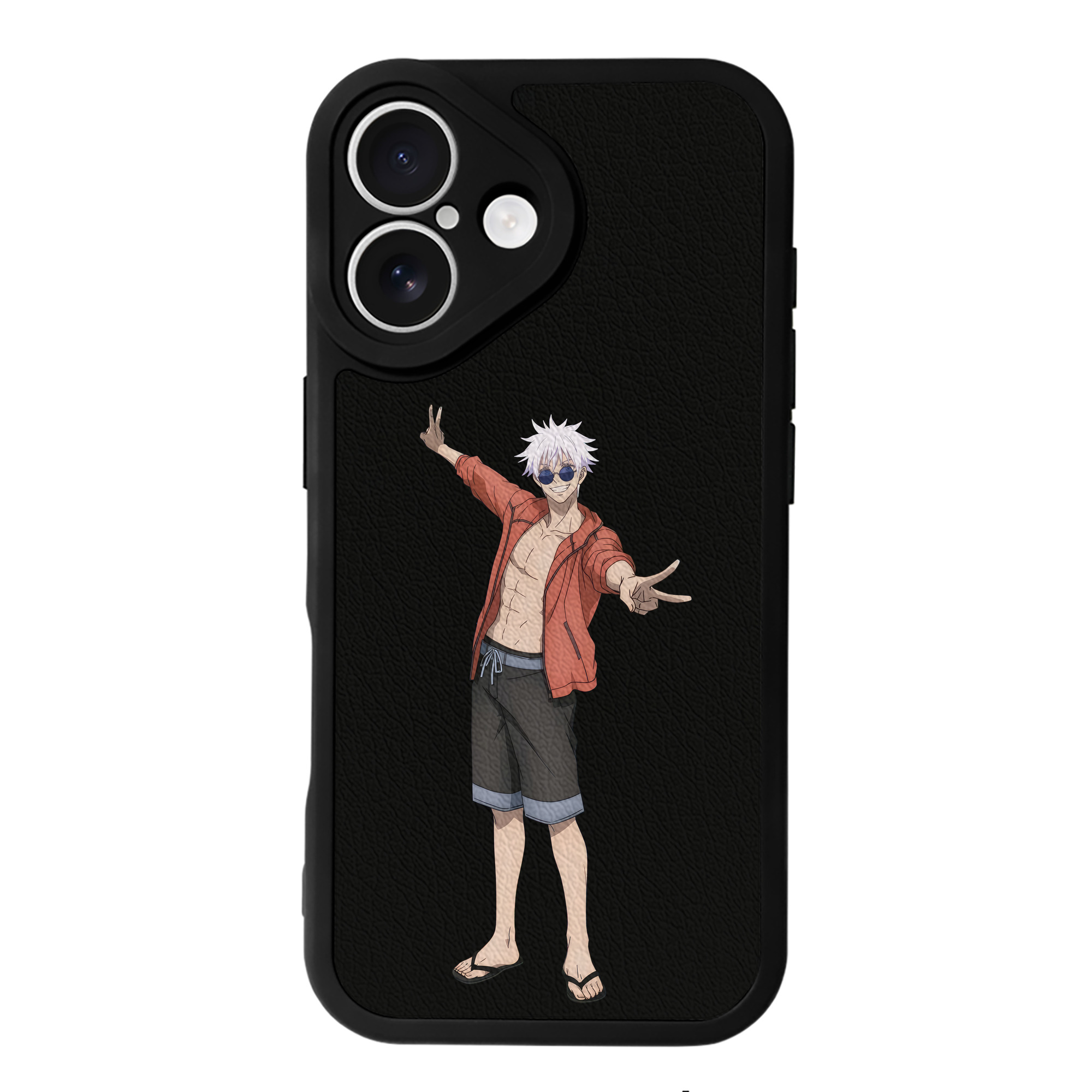 （画像用） 呪術廻戦 Jujutsu Kaisen 【iPhone 16シリーズ対応】シリコンスマホケース（レザー調） 材質：シリコン